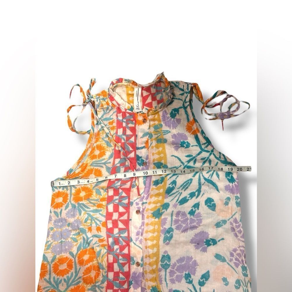 Anthropologie Ellen Merchant Shoulder-Tie Buttondown Dress Size XXS - Picture 16 of 16